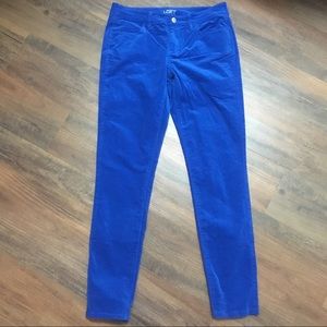 Loft Super Skinny very fine blue corduroy